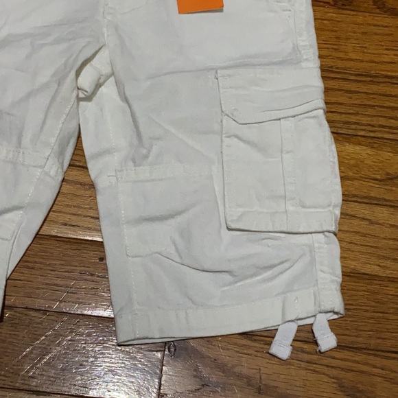 Gymboree ❤️ Kid's White Belt Looped Cargo Pocket Shorts Size 5 Year (NWT) - Picture 6 of 9